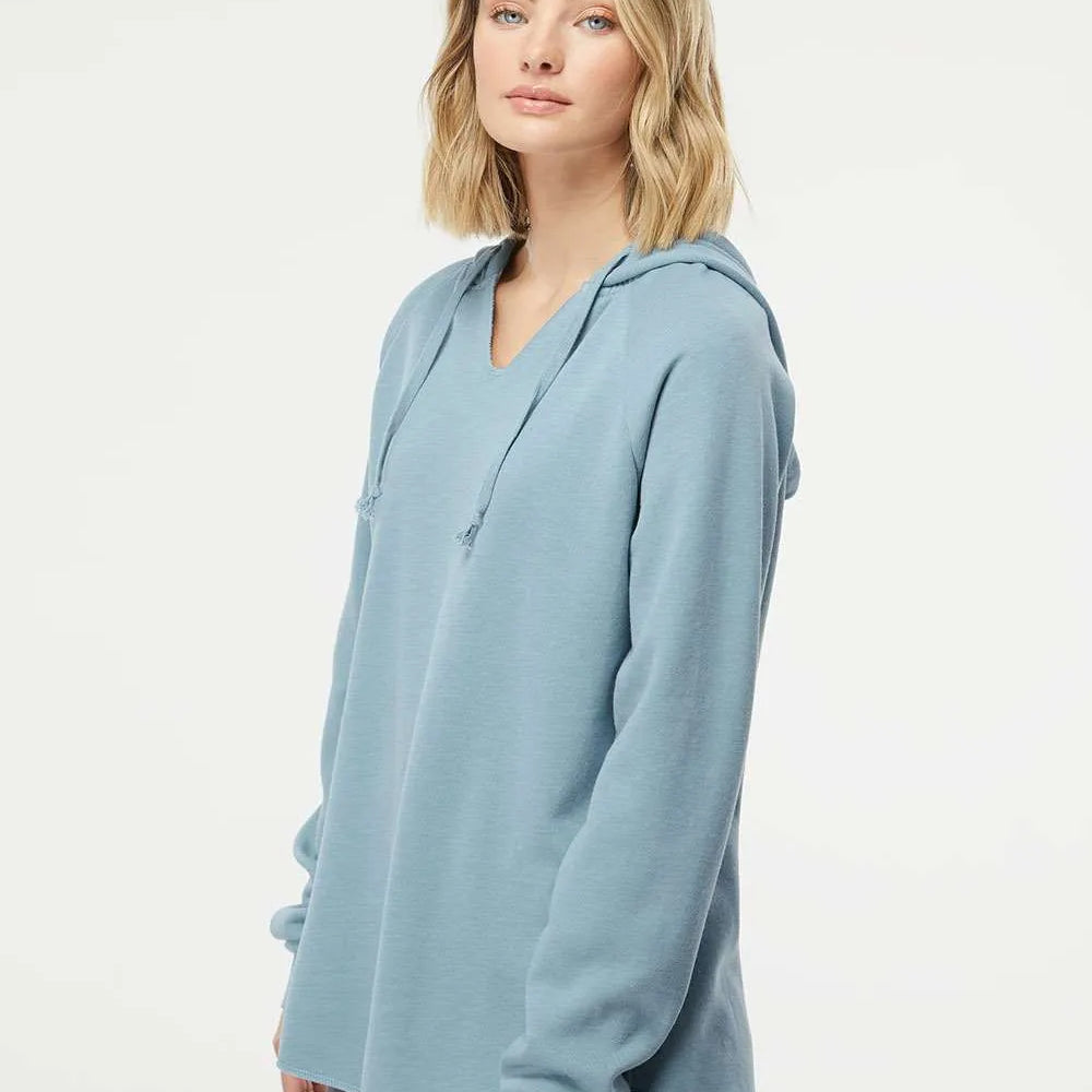 Independent Trading Co. - Women’s Lightweight California Wave Wash Hooded Sweatshirt - PRM2500 - Print Me Shirts