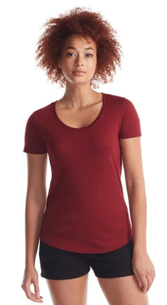 Ladies Bamboo Relaxed Fit Scoop Bottom T-Shirt - Print Me Shirts