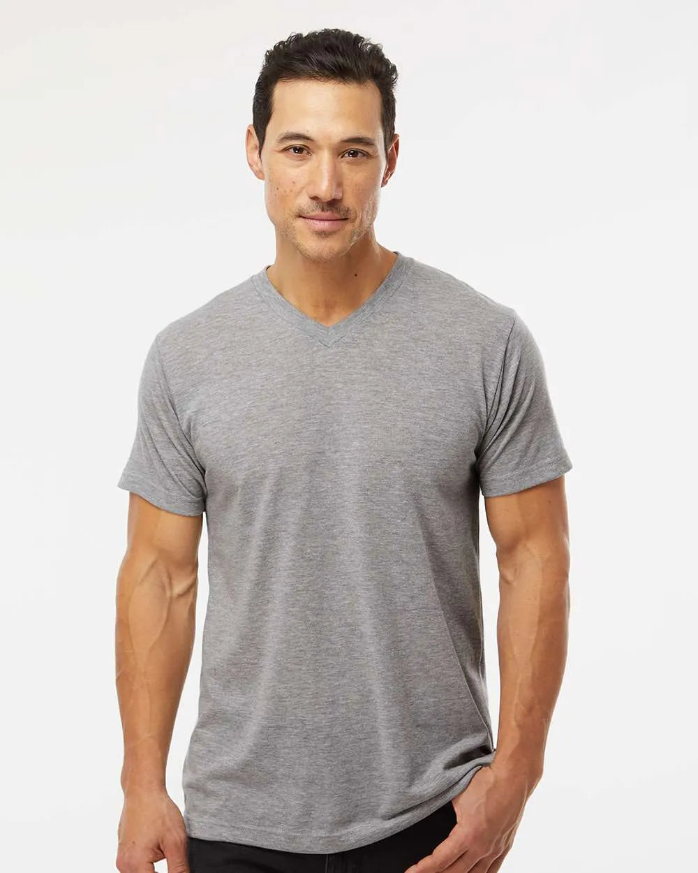 Deluxe Blend V-Neck T-Shirt - 3543 - Print Me Shirts