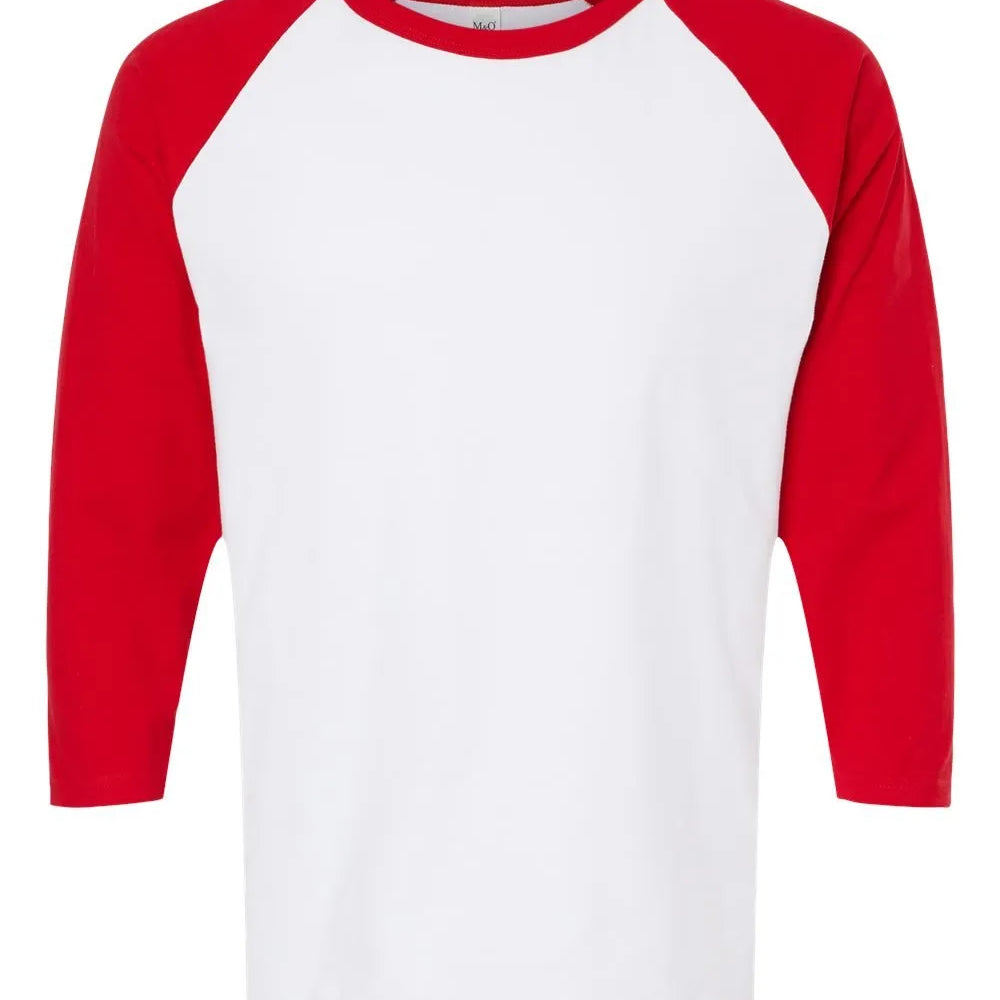 Raglan Three-Quarter Sleeve Baseball T-Shirt - 5540 - Print Me Shirts
