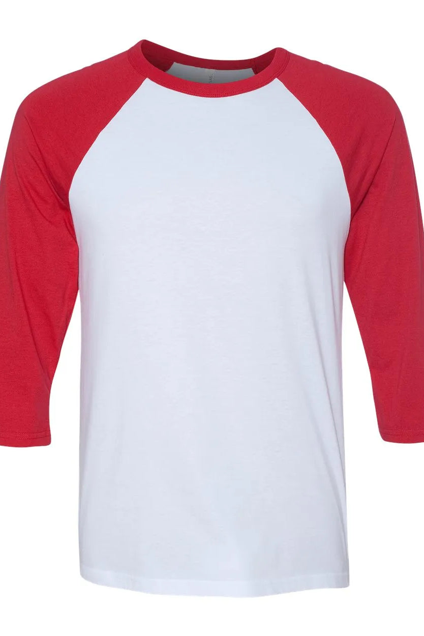Three-Quarter Sleeve Baseball Tee - 3200 - Print Me Shirts