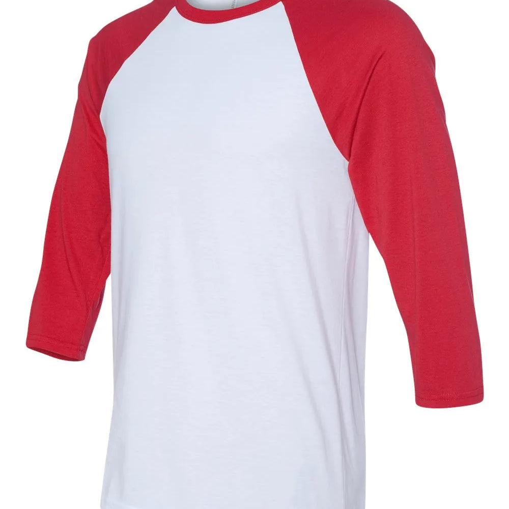 Three-Quarter Sleeve Baseball Tee - 3200 - Print Me Shirts