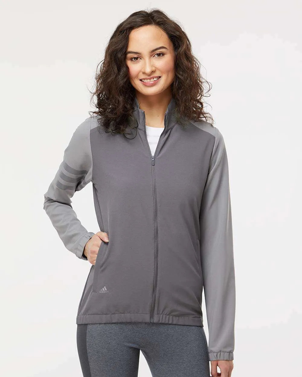 Women's 3-Stripes Full-Zip Jacket - A268 - Print Me Shirts