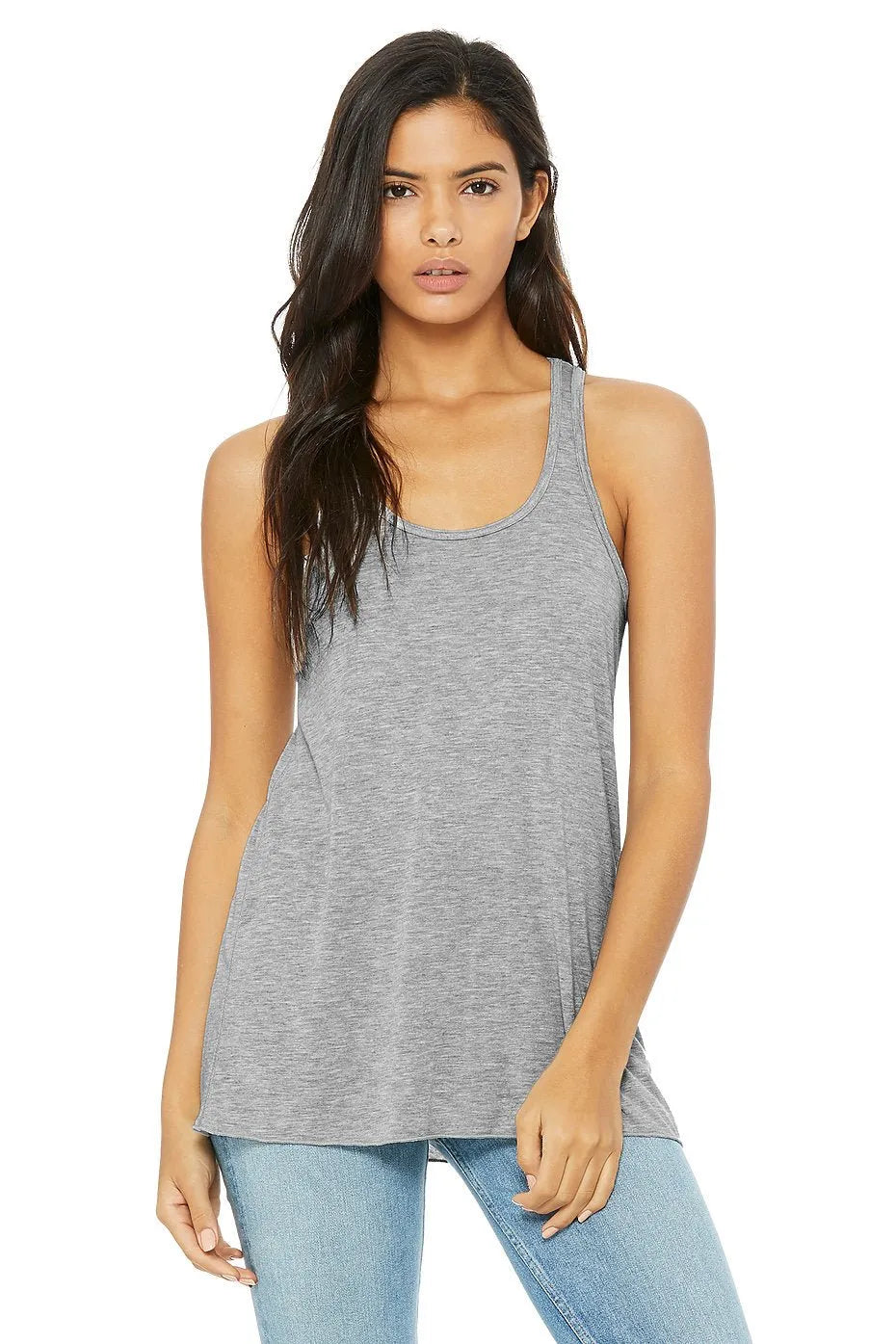 Women's Flowy Racerback Tank - 8800 - Print Me Shirts