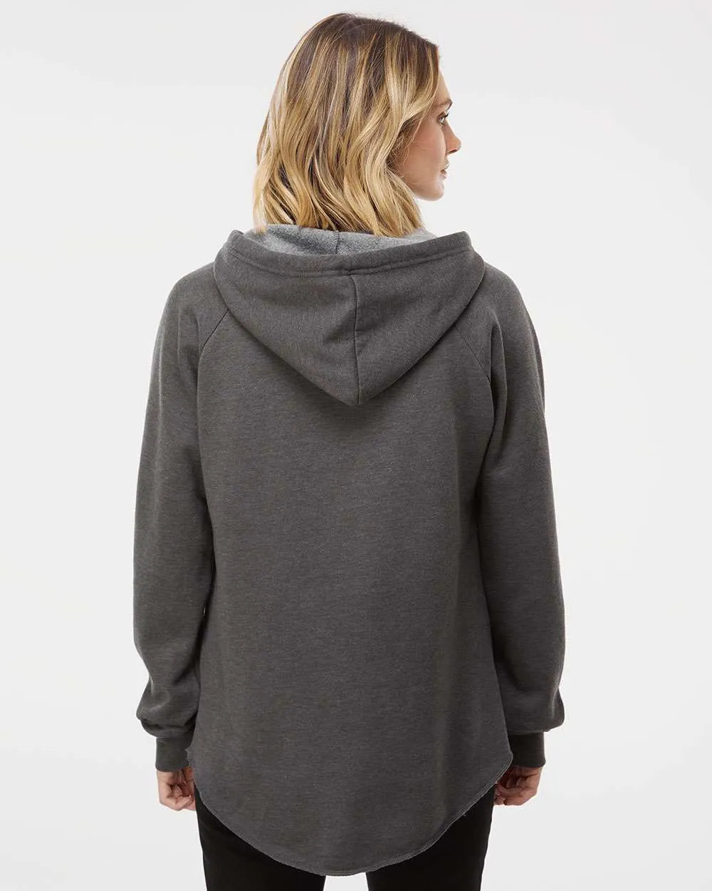 Women’s Lightweight California Wave Wash Hooded Sweatshirt - PRM2500 - Print Me Shirts